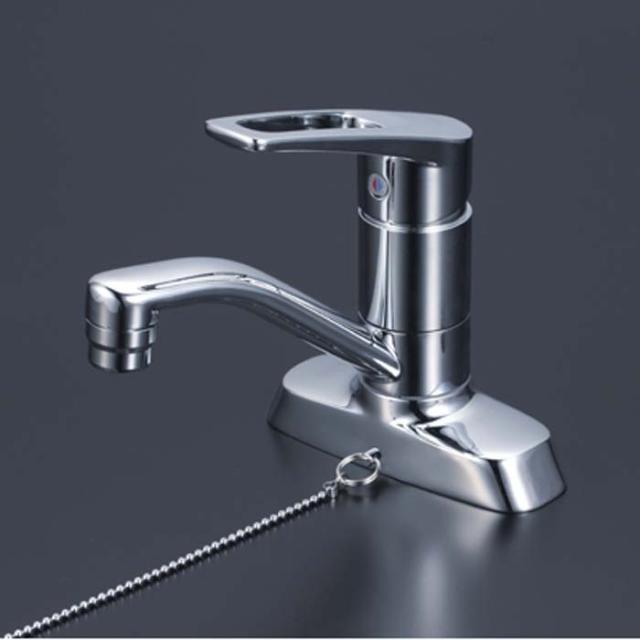 KVK KM7004TGS シングル混合栓 ゴム栓付(代引不可) 18,090円