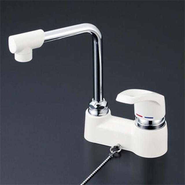 KVK KM7024GS シングル混合栓 ゴム栓付(代引不可)の通販は