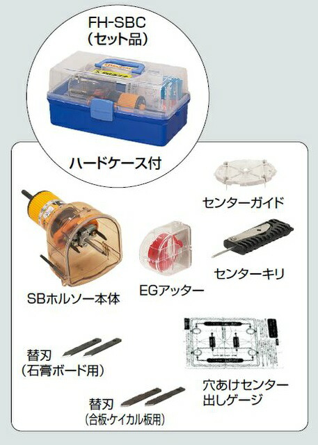 未来工業 FH-SBC SBホルソー ハードケース付の通販は 20,148円