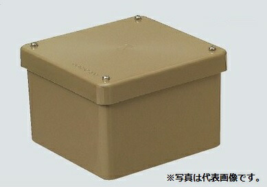 未来工業 PVP-2015BT 防水プールボックス (カブセ蓋) 正方形 ノック無 チョコレートの通販は 6,786円