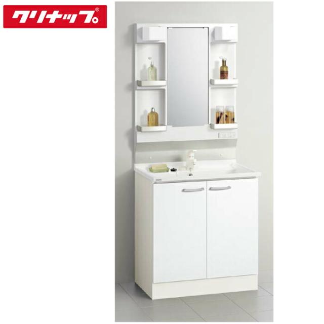クリナップ 洗面化粧台 BGAシリーズ (ミラー:M-H751GAEN/洗面化粧台BGAL75TNTSWEQT) 75cm 1面鏡 スムースホワイト(EQT) (代引不可)の通販は