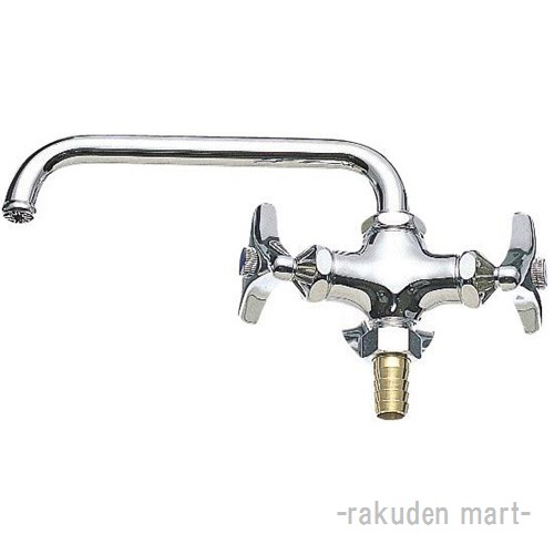 三栄水栓 SANEI E20A-13 二口横形自在水栓の通販は 10,292円