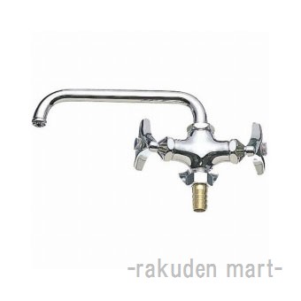 三栄水栓 SANEI E20AK-13 二口横形自在水栓の通販は 10,292円