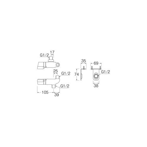 三栄水栓 SANEI U11-20X3 サーモ継手の通販は