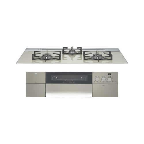 ノーリツ N3S15PWAS6STEC-LP ビルトインガスコンロ PROGRE プログレ 3口コンロ 幅75cm プロパンガス用 NORITZ (代引不可) (法人限定)