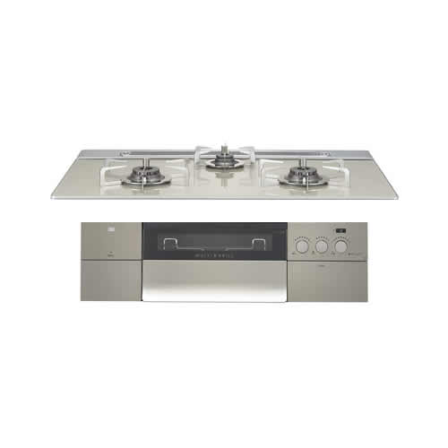 ノーリツ N3S15PWAS6STESC-LP ビルトインガスコンロ PROGRE プログレ 3口コンロ 幅75cm プロパンガス用 NORITZ (代引不可) (法人限定)