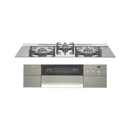 ノーリツ N3S15PWASKSTEC-13A ビルトインガスコンロ PROGRE プログレ 3口コンロ 幅75cm 都市ガス用 NORITZ (代引不可) (法人限定)