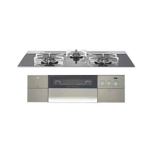 ノーリツ N3S15PWASSTESC-13A ビルトインガスコンロ PROGRE プログレ 3口コンロ 幅75cm 都市ガス用 NORITZ (代引不可) (法人限定)