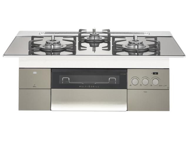 ノーリツ N3S18PWASKSTEC-13A ビルトインガスコンロ PROGRE プログレ 100V 3口コンロ 幅75cm 都市ガス用 NORITZ (代引不可) (法人限定)