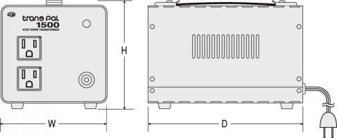 日動工業 PAL-1500AP 海外用トランス NICHIDO