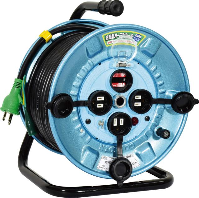 日動工業 PWO-EK33 防雨型オープンリール NICHIDO