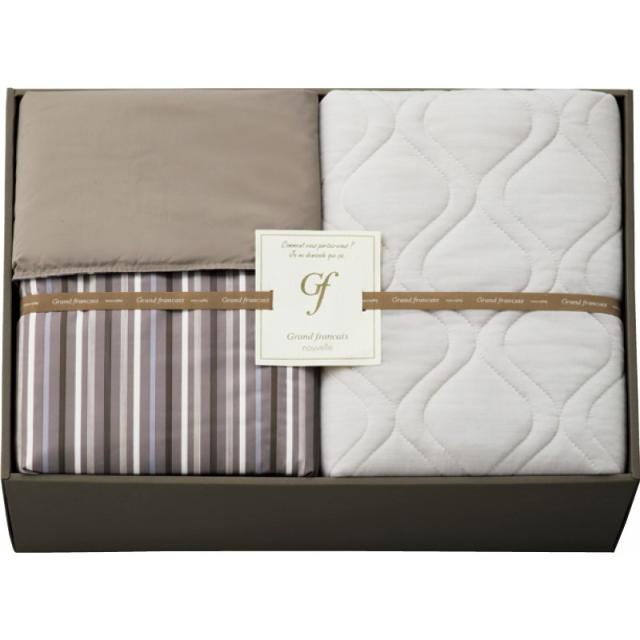 グランフランセヌーベル GFN4158BR ウォッシャブルケット＆クール接触冷感敷パット ギフト 内祝い 贈り物 贈与品 プレゼント お返し (代引不可) (のし包装無料対応可)の通販は 11,880円