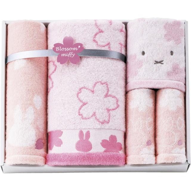 (のし包装無料対応可) ミッフィー 2287-20884 ブロッサム タオルセット ギフト お中元 お歳暮 内祝い 贈り物 贈与品 プレゼント お返し (代引不可)の通販は 5,762円