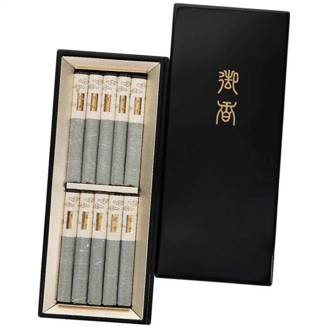 日本香堂 61704 瑞雲 塗箱短寸10把セット ギフト 贈り物 プレゼント 定番 (のし包装無料対応可) (代引不可)