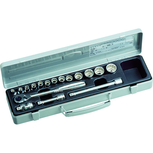 TONE 1560M ソケットレンチセット 差込角9.5mm 17点セット 6角 12角 トネ 12,499円