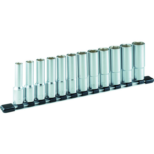 TONE HSL412 ディープソケットセット(6角・ホルダー付) 12pcs 差込角12.7mm トネ