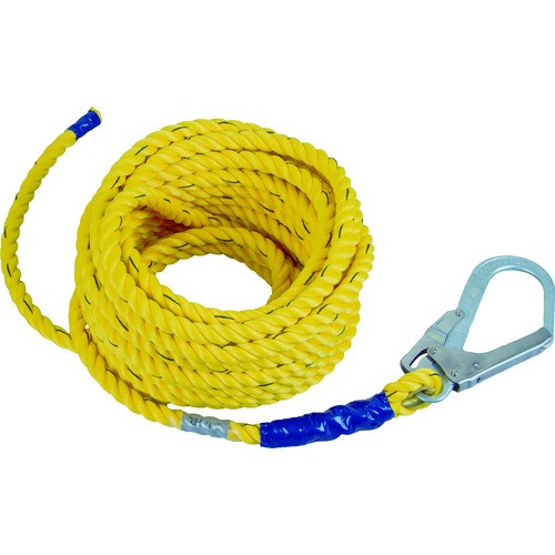 藤井電工 HR-15-TP ツヨロン 支柱用親綱ロープ 仮設工業会認定品15M用 FUJIIDENKO