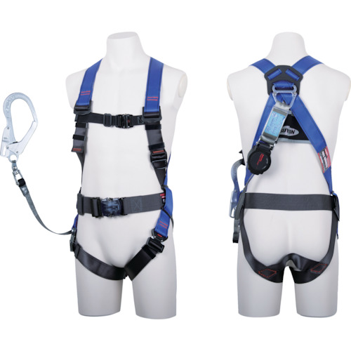 藤井電工 TH-502-OH93SV-OT-P-M-R23-BX ツヨロン コアハーネス ランヤード付 TH-502-OH93SV-OT ワン・ハンドリトラ パープル Mサイズ FUJIIDENKOの通販は