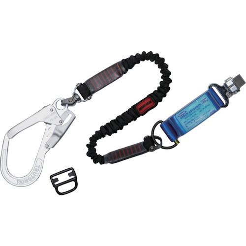 藤井電工 THL-NV93SV-33-130KG-R23-BP ツヨロン ハーネス用ランヤード THL-NV93SV-33-130KG-R23 130KG対応型ノビロン 黒 FUJIIDENKO