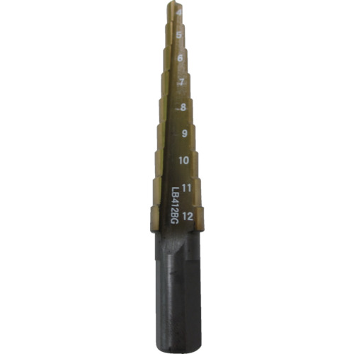 エビ LB412BG ステージドリル Tinコーティング 9段 軸径10mm 4-12  ホイルソー LOBSTER ロブテックス LOBTEX