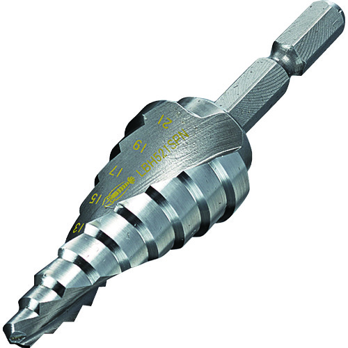 エビ LBH521SPN スパイラルステージドリル ノンコーティング 9段 六角軸 5-21 ドリル LOBSTER ロブテックス LOBTEX 6,368円
