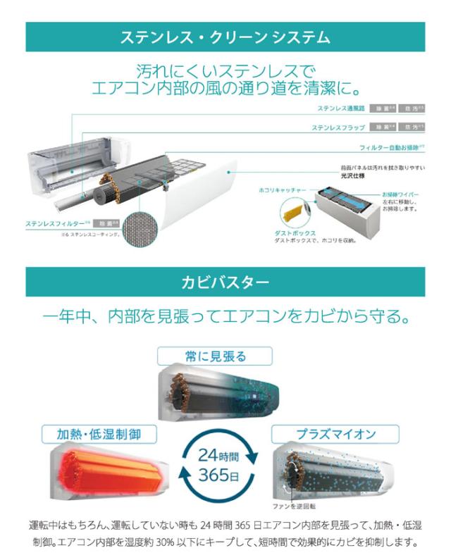 日立 RAS-MJ6325D-W ルームエアコン 白くまくん MJシリーズ 20畳用 