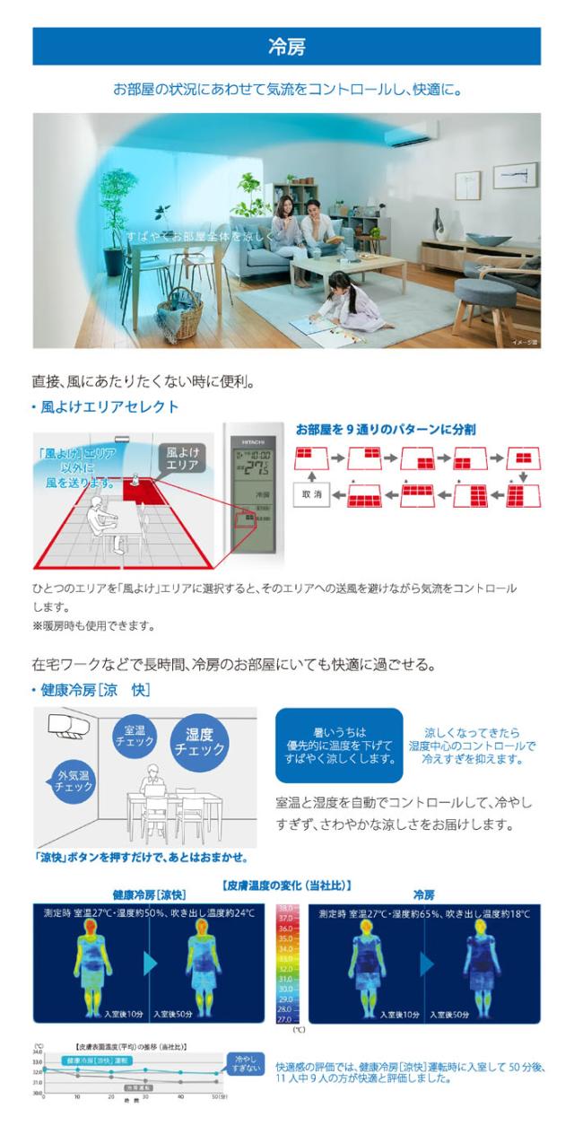 日立 RAS-XJ5625D-W ルームエアコン 白くまくん XJシリーズ 18畳用 ホワイト 2025年モデル 単相200V クーラー 冷房 暖房 除湿 HITACHI