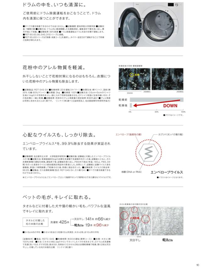 リンナイ RDT-63-LP 御召しものかわき切る機 乾太くん ピュアホワイト 屁っ放り御召しものかわき切る機 かわき切る収容能力6.0kg印字機 プロパンガス用 屁っ放り吊りひも繋ぎ合わせる 晴れ晴れしい印字機 Rinnai (法人押さえる) (代引不可)