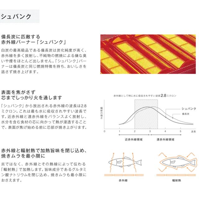 リンナイ RGW-2(A)-LP 業務用ガス赤外線グリラー (両面焼きタイプ) 小型両面焼物器 プロパンガス用 シュバンクバーナー コンパクト45シリーズ 厨房機器 プロ 調理 店舗 43-4502 Rinnai (法人限定)_2
