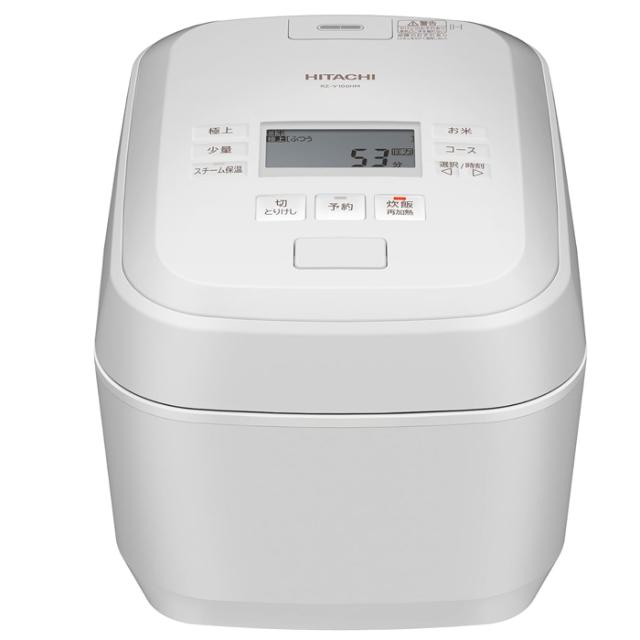 日立 RZ-V100HM-W IHジャー炊飯器 ふっくら御膳 1.0L(5.5合)炊き 圧力