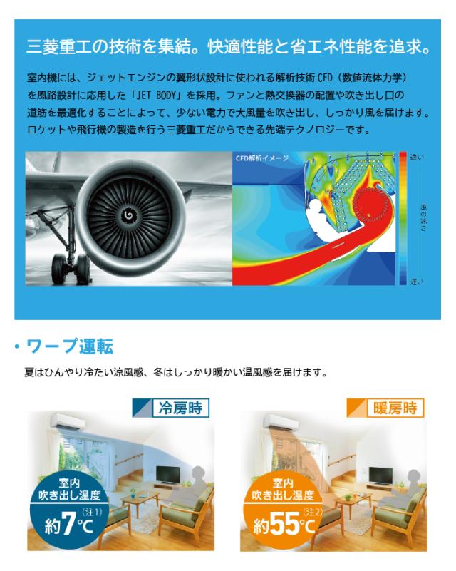 三菱重工 SRK2825R-W ビーバーエアコン Rシリーズ 10畳用 ファイン