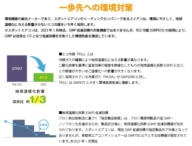 スイデン SS-25EL-1PT スポットエアコン(環境型)1口 首振りなし 単相100Vポッキンプラグ付 クーラー 冷房 業務用 熱中症予防 Suiden (法人限定)_1