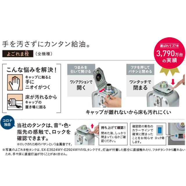 コロナ(CORONA) SX-E3524WY(HD) (ダークグレー) ポータブル石油ストーブ(反射型) SXシリーズ コロナ CORONA 反射式石油ストーブ SXシリーズ ［木造7畳まで