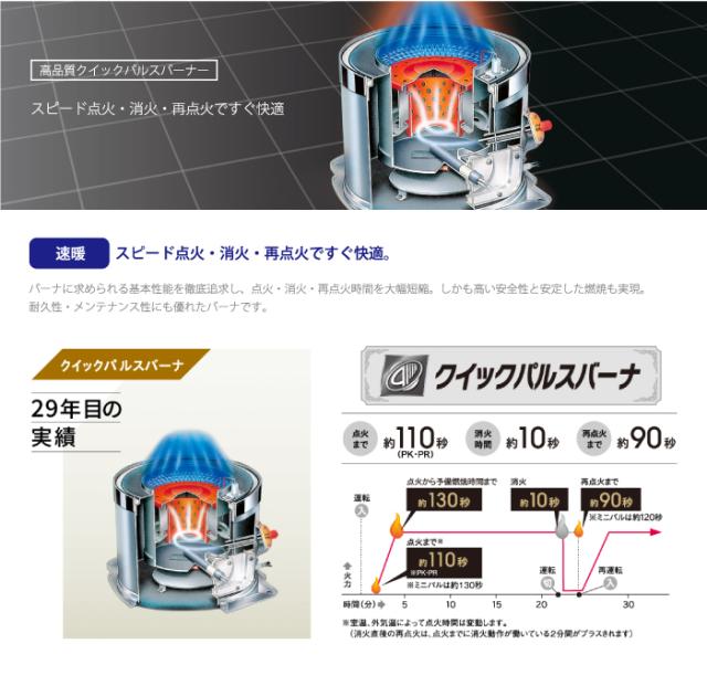 コロナ UH-F7025PK-W 寒冷地用大型ストーブ FF式輻射＋床暖 PK