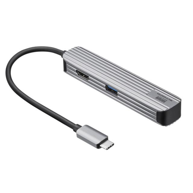 サンワサプライ USB-3TCH13S2 USB Type-C ドッキングハブ