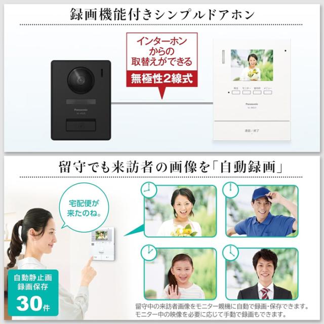パナソニック VL-SE31KL テレビドアホン 1-2タイプ 電源コード式