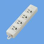 パナソニック WCH2404H OAタップ(接地15A抜け止め形) (4コ口.グレー) (マグネット付) (5個セット) Panasonicの通販は