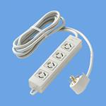 パナソニック WCH2634H OAタップ(接地2P15A引掛形) (4コ口・ブレー) (3mコード・マグネット付) Panasonic