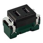 パナソニック WN1051MB 埋込扉付コンセントマットブラック (10個セット) Panasonicの通販は