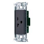 パナソニック WTL19223MH 15A・20A兼用埋込接地コンセント250V金属枠マットグレー (5個セット) Panasonic