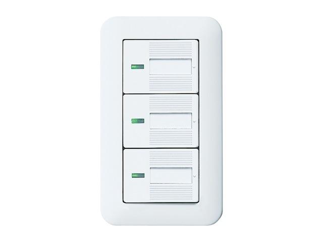 パナソニック WTP50413WP コスモワイド埋込パイロット・ほたるトリプルSW(片切) (プレート付) (ホワイト) (5個セット) Panasonic