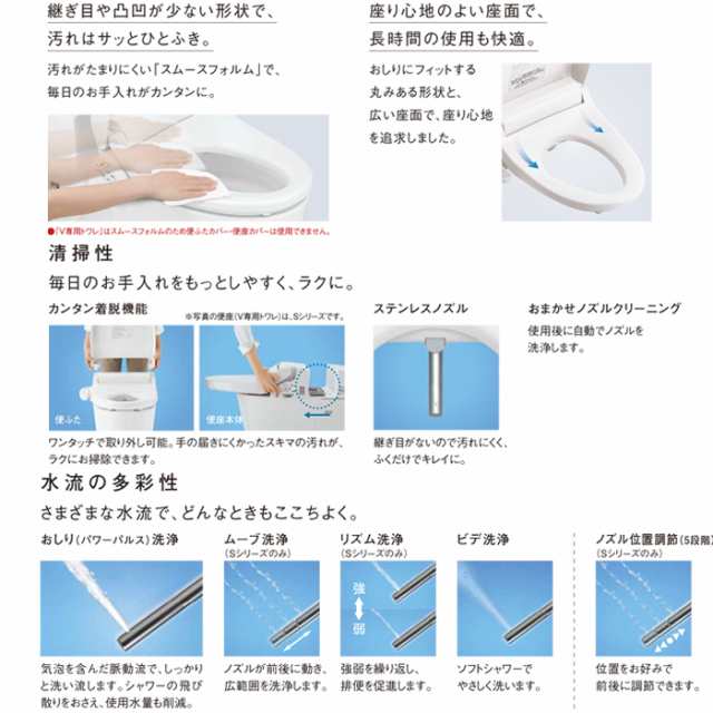 パナソニック XCH30A9WS トイレ NEWアラウーノV 3Dツイスター水流 基本機能モデル 手洗いなし 床排水120mm・200mm V専用トワレSN5  標準タの通販はau PAY マーケット - 住設と電材の洛電マート | au PAY マーケット－通販サイト