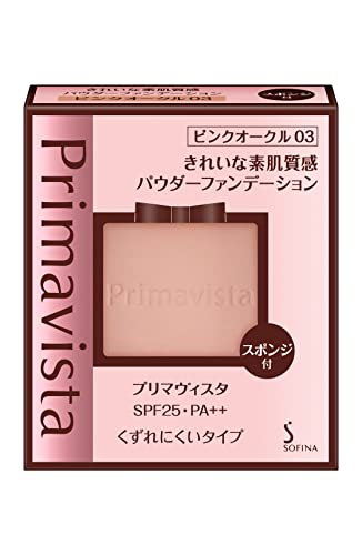 プリマヴィスタ きれいな素肌質感パウダーファンデーション ピンクオークル03 SPF25 PA++ 9gの通販は