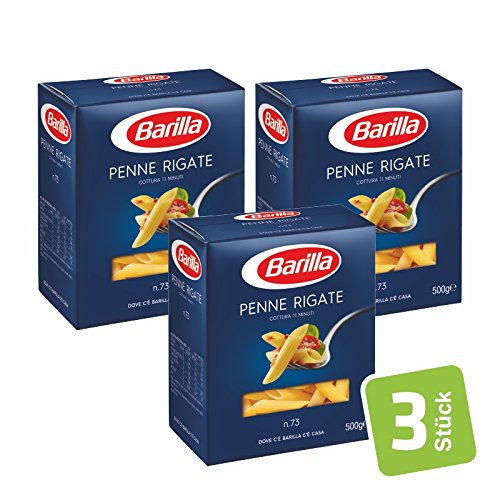 BARILLAバリラ パスタ ペンネリガーテ 500g×3個 [正規輸入品] イタリア産