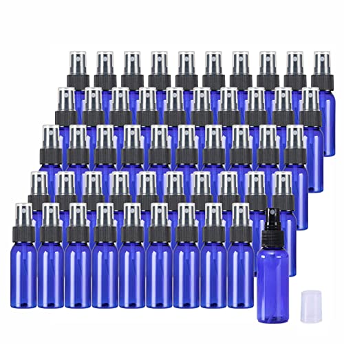 千?の屋 50個セット プレーボトル ハンドスプレー霧吹き 30ml 詰替ボトル 遮光 空容器 霧吹き ブルー