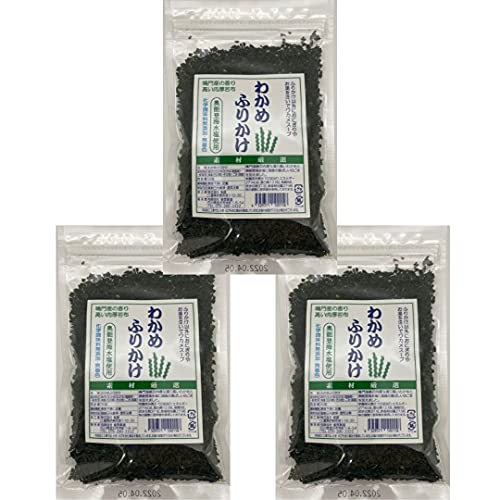 能登製塩 【3袋セット】 わかめふりかけ 50g×3袋 鳴門わかめ 奥能登海水塩 国産ごま 使用 無添加・無着色