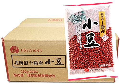 流通革命 神明産業　北海道十勝産 　小豆　250ｇ×20袋×1ケース