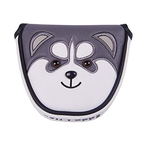 パターカバー ヘッドカバー オデッセイ 2ボールに対応 マレット用 ピンタイプ マグネットタイプ スコッティーキャメロン オデッセイに適合 可愛いワン