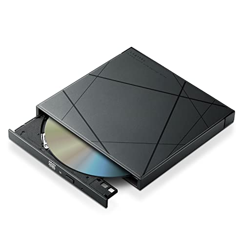 ロジテック 外付け ポータブルDVDドライブ USB2.0 動画再生&amp;データ書き込みソフト付 Window/Mac ブラック デザインモデル LDR-