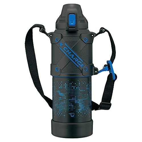 象印 (ZOJIRUSHI) 水筒 直飲み スポーツタイプ ステンレスクールボトル シームレス 1.0L ブルーブラック SD-HA10-BB
